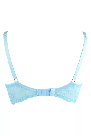 Blue lace bra V-10131