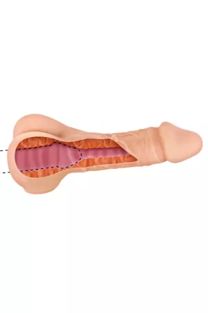 Dildo e masturbatore - Two in one