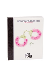 Pink fur cuffs 2