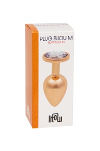 Rose gold jewel plug M 2