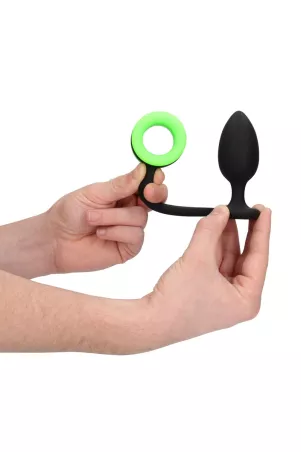 Plug mit phosphoreszierendem Penisring