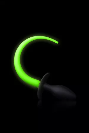 Phosphorescent dog tail plug