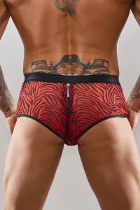 Zip shorts in zebra tulle 2