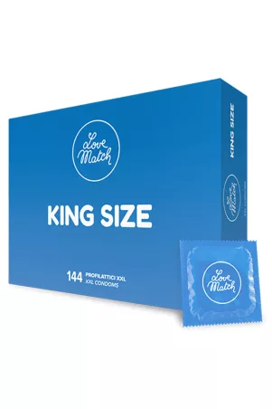 144 preservativi king size Love Match