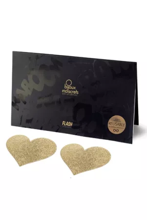 Brustschmuck Flash Heart Gold