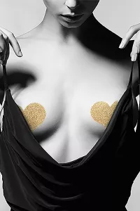 Breast Jewelry Flash Heart Gold 2