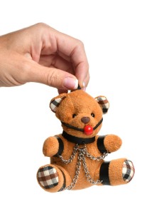 Gagged Teddy Bear Keychain 2